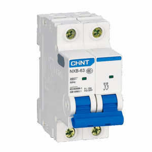 Двухполюсный автоматический выключатель CHINT NXB-63S 2P 10A-63A