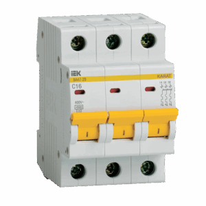Автоматический выключатель ВА47-29 3P C 16А — 63А 4,5кА